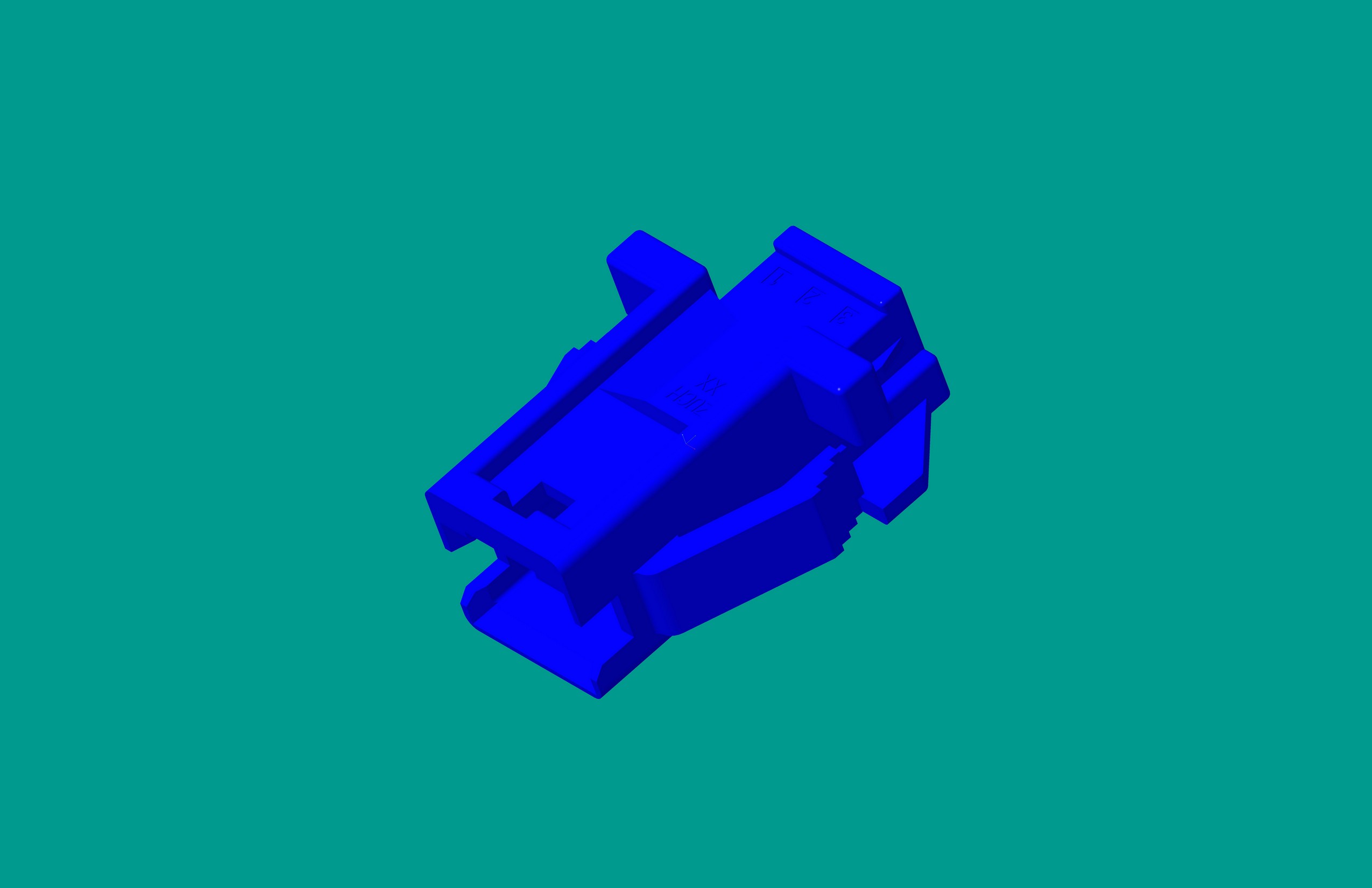 2.0間距,PNIRR-03V-S(有翅膀)/藍色/