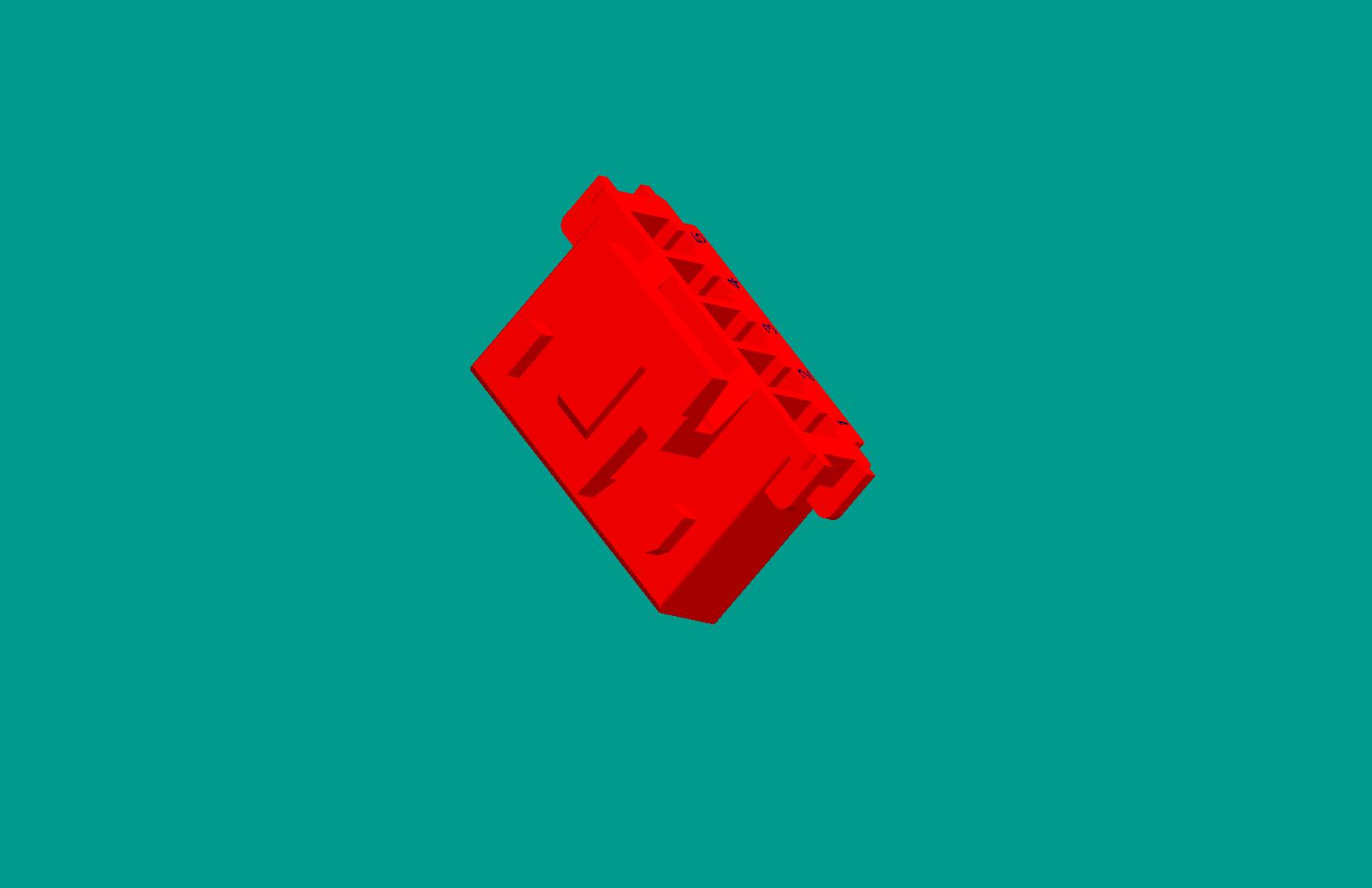 XHB帶扣-5Y插頭/紅色/