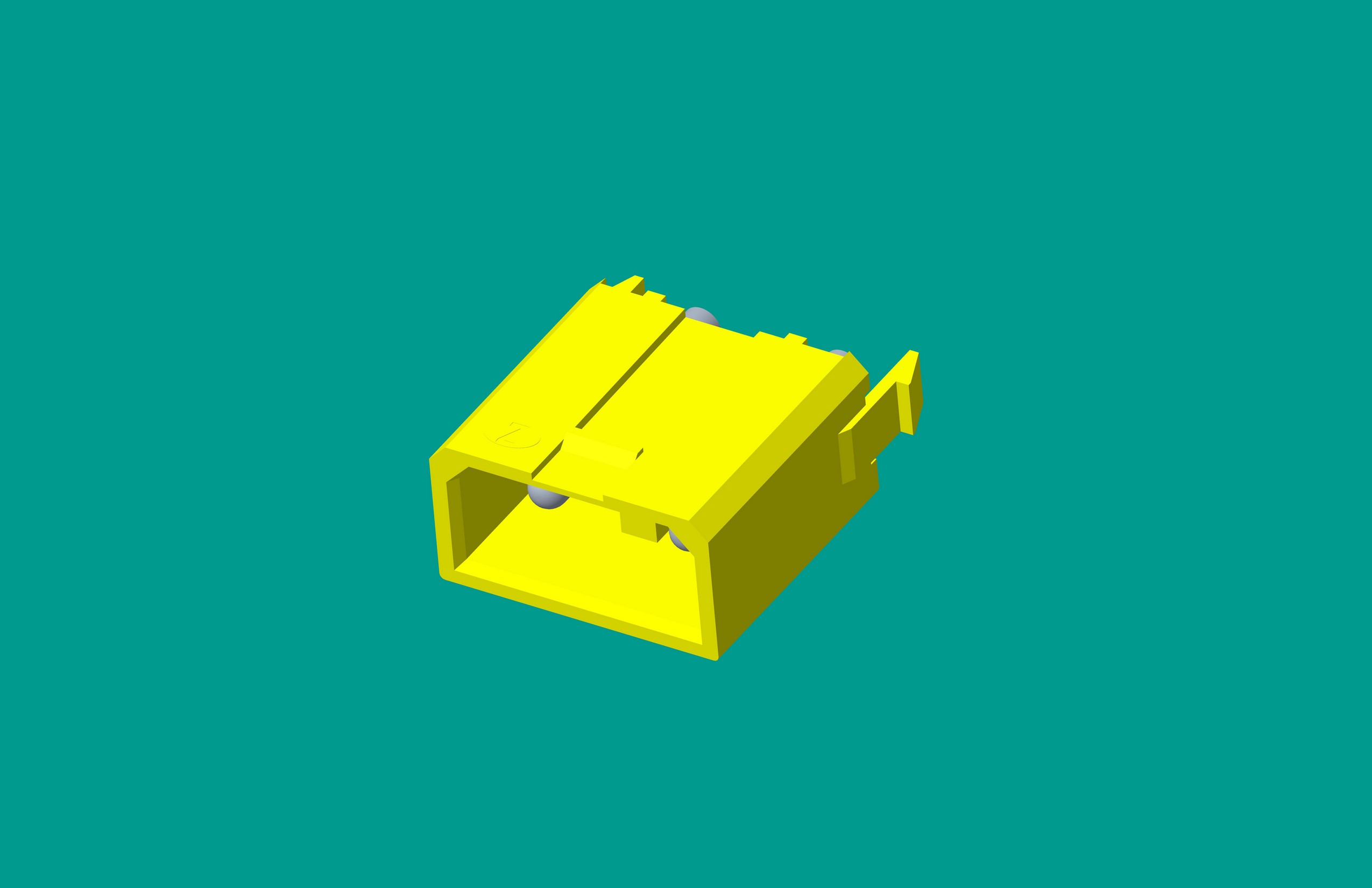 2.1洗衣機(jī)針座-2針黃色（高灼熱絲）
