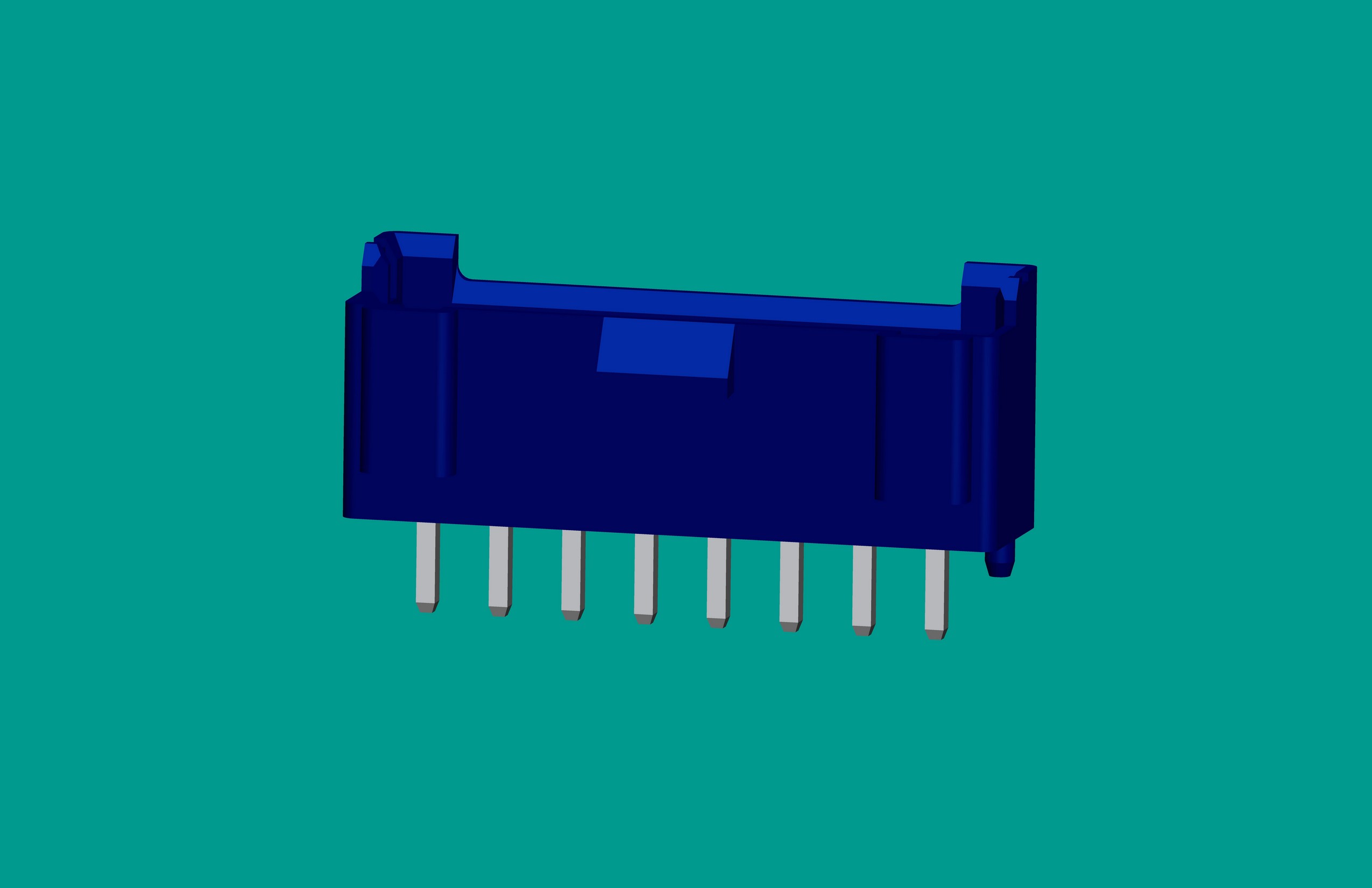 B8B-XH-K3立式針座藍(lán)色/普通PA66