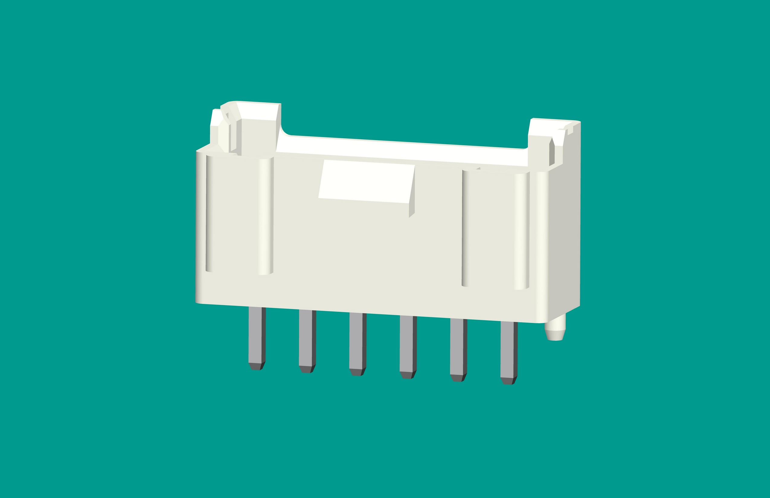 B6B-XH-K3立式針座白色/普通PA66