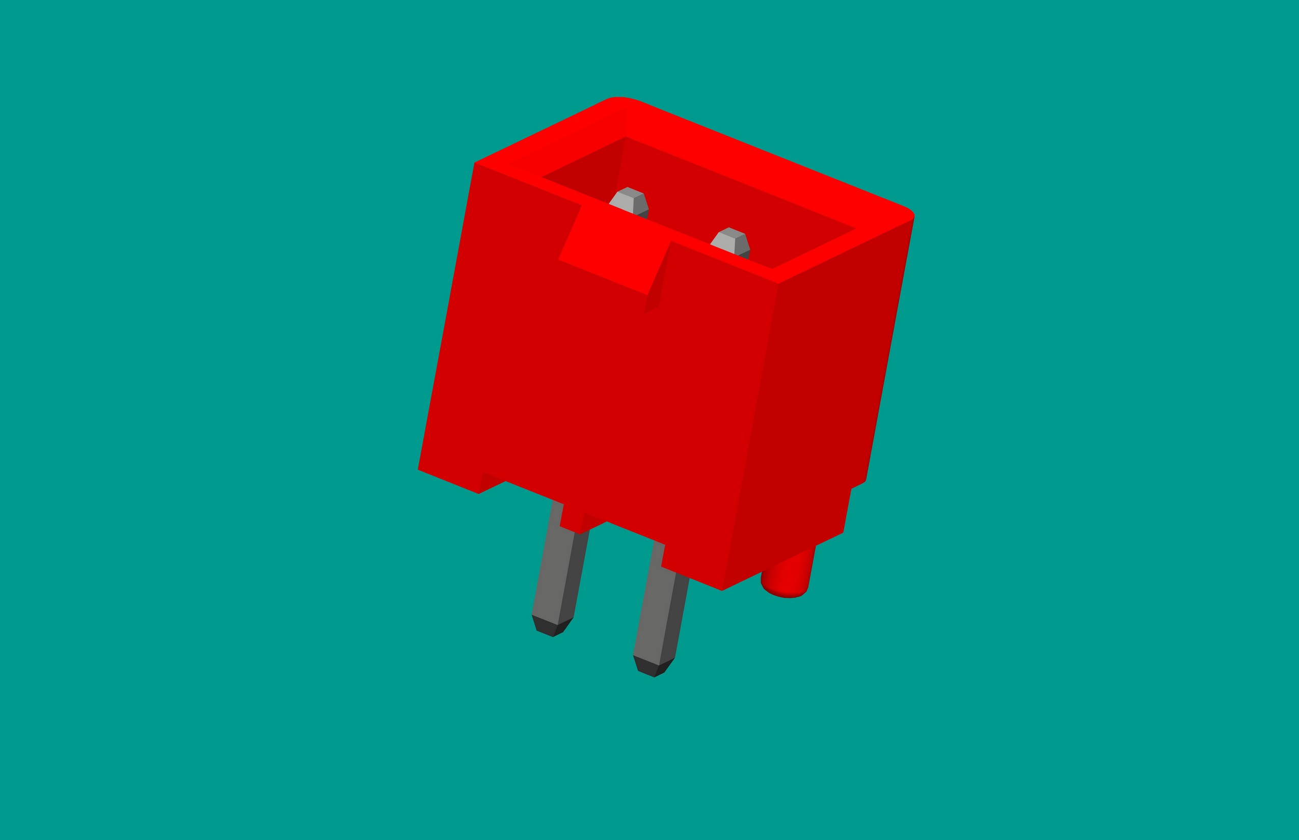 XH帶扣帶定位針座-2直針 紅色（無K點）