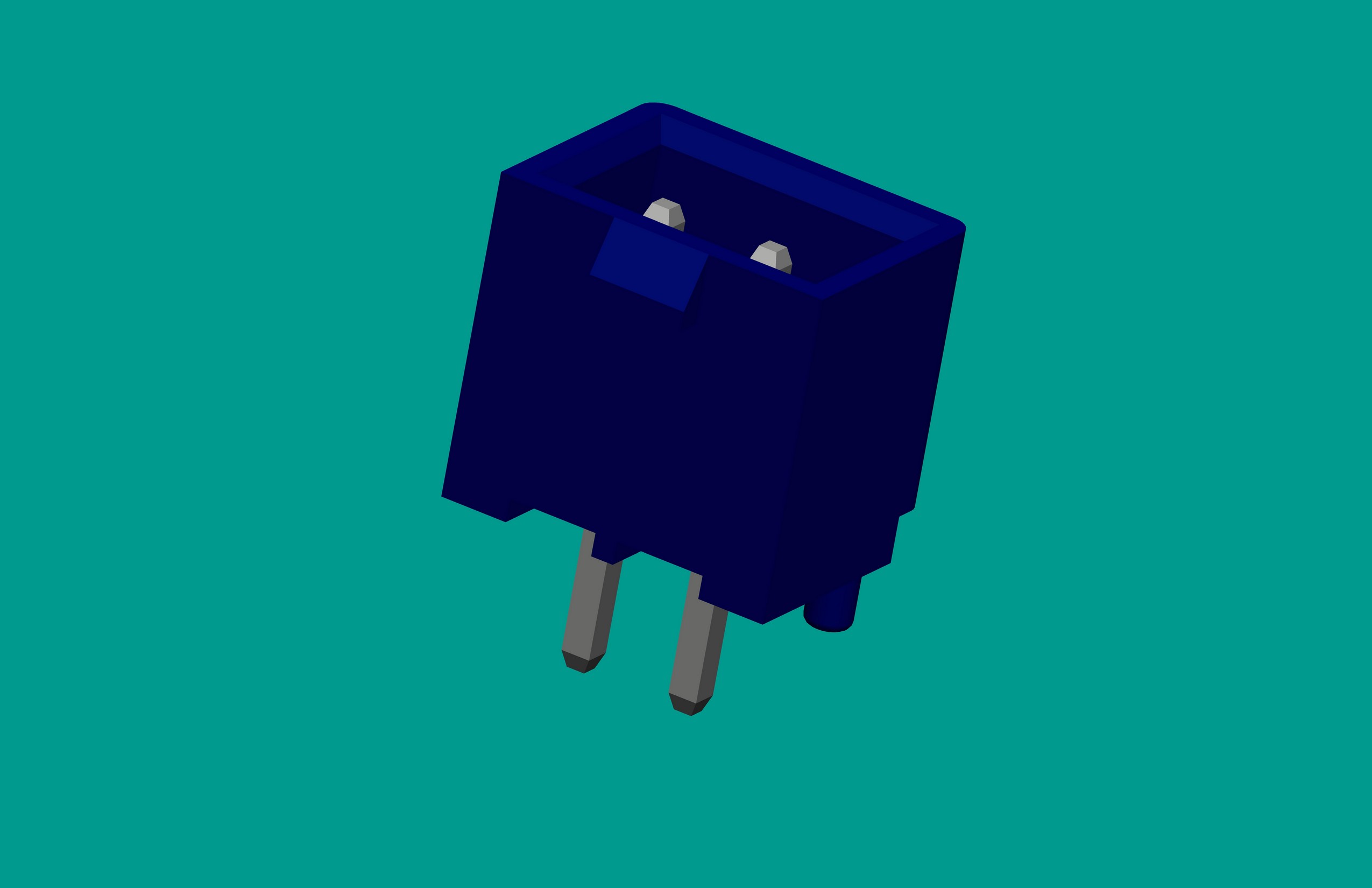 XH帶扣帶定位針座-2直針 藍色