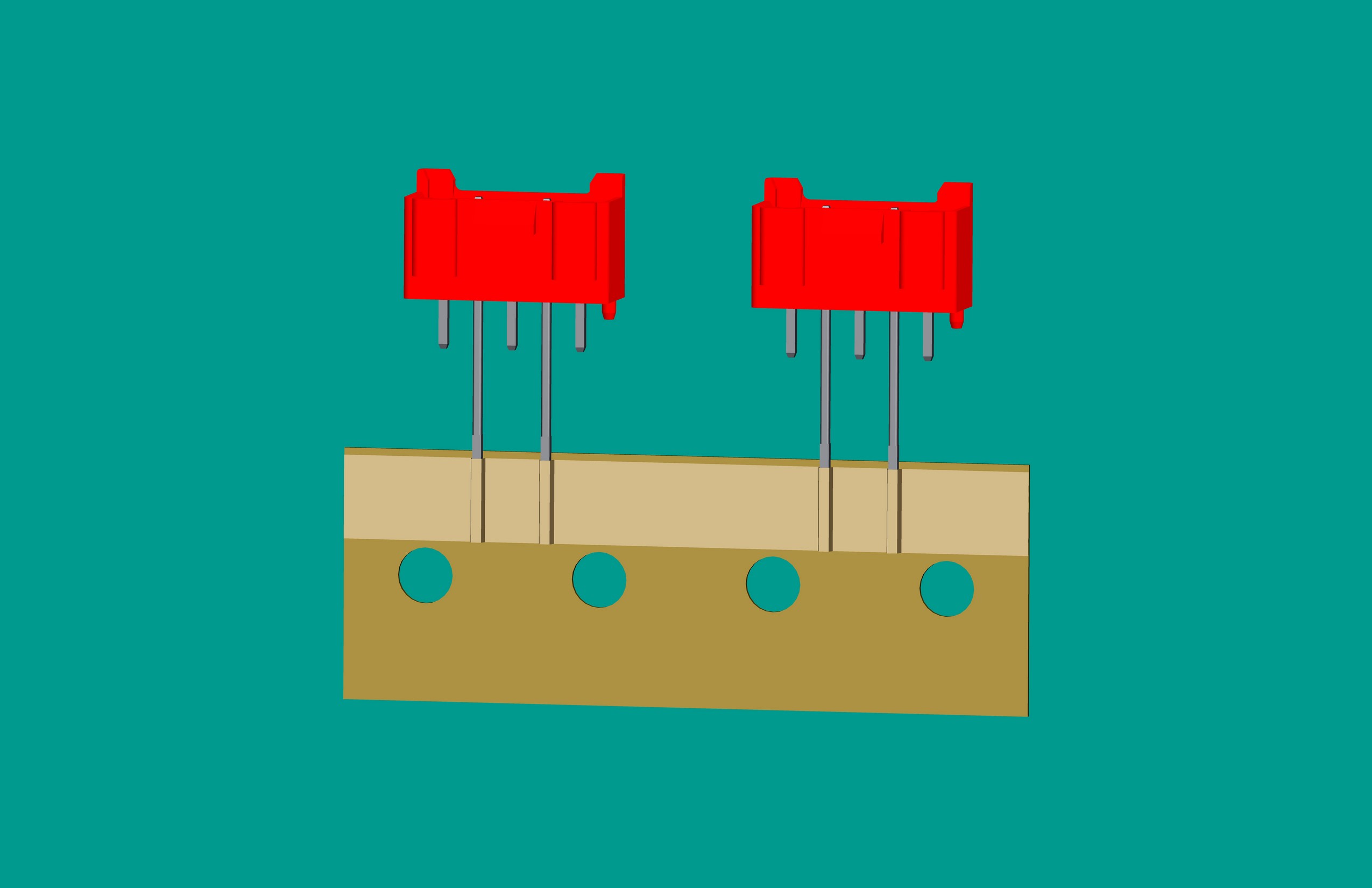 XH-5A全包編帶立式針座紅色/(2、4長針)普通PA66