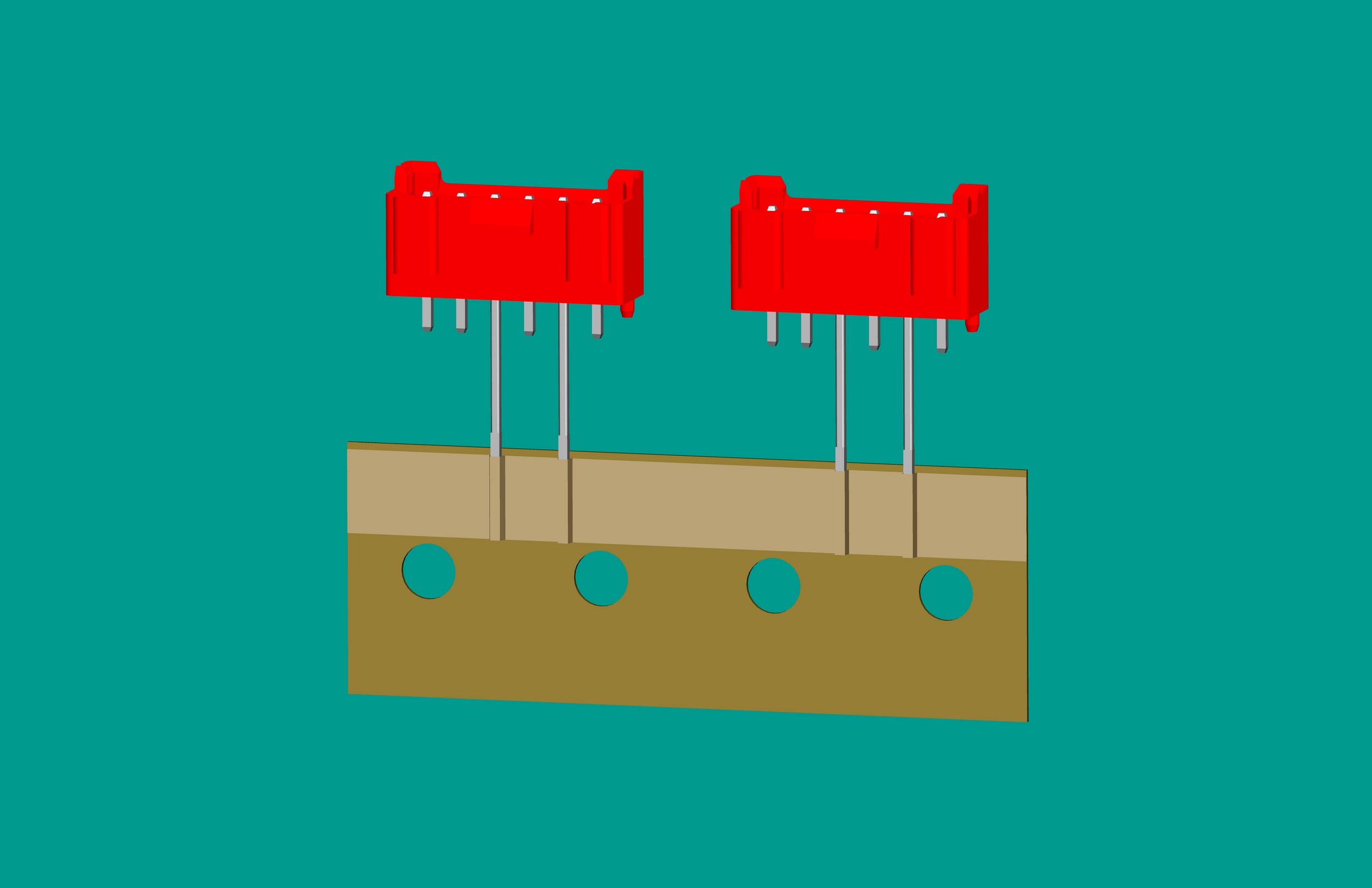 XH-6A全包編帶立式針座紅色/(2、4長針)普通PA66