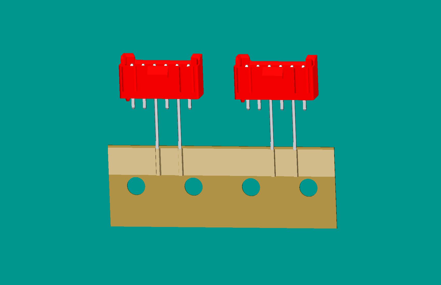XH-6A(反定位)全包編帶立式針座紅色/(2、4長針)普通PA66
