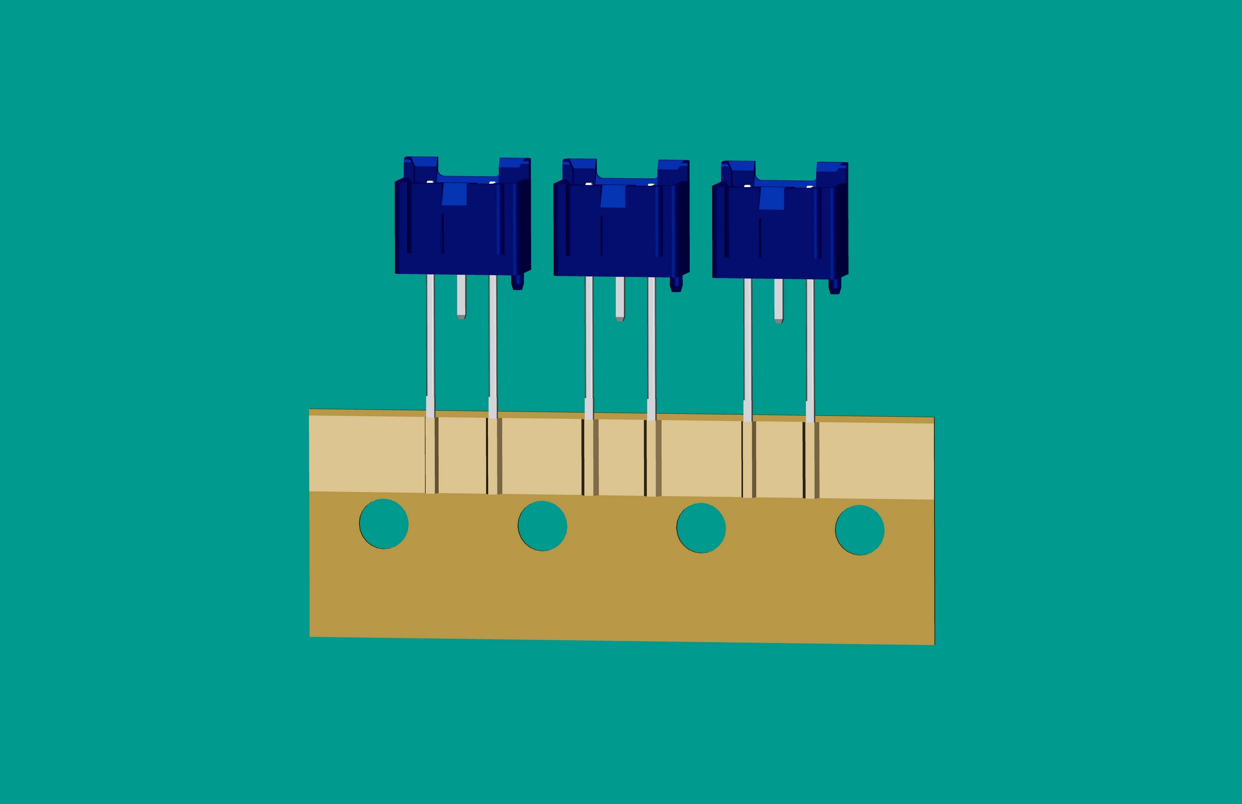 XH-3A全包編帶立式針座藍色/(1、3長針)普通PA66