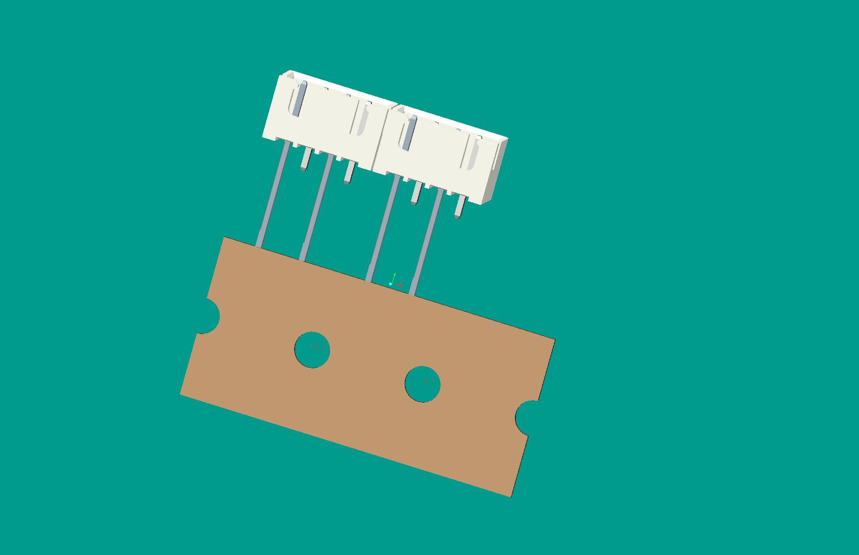 XH-4A立式針座白色/編帶/間距12.7mm（1，3短針）