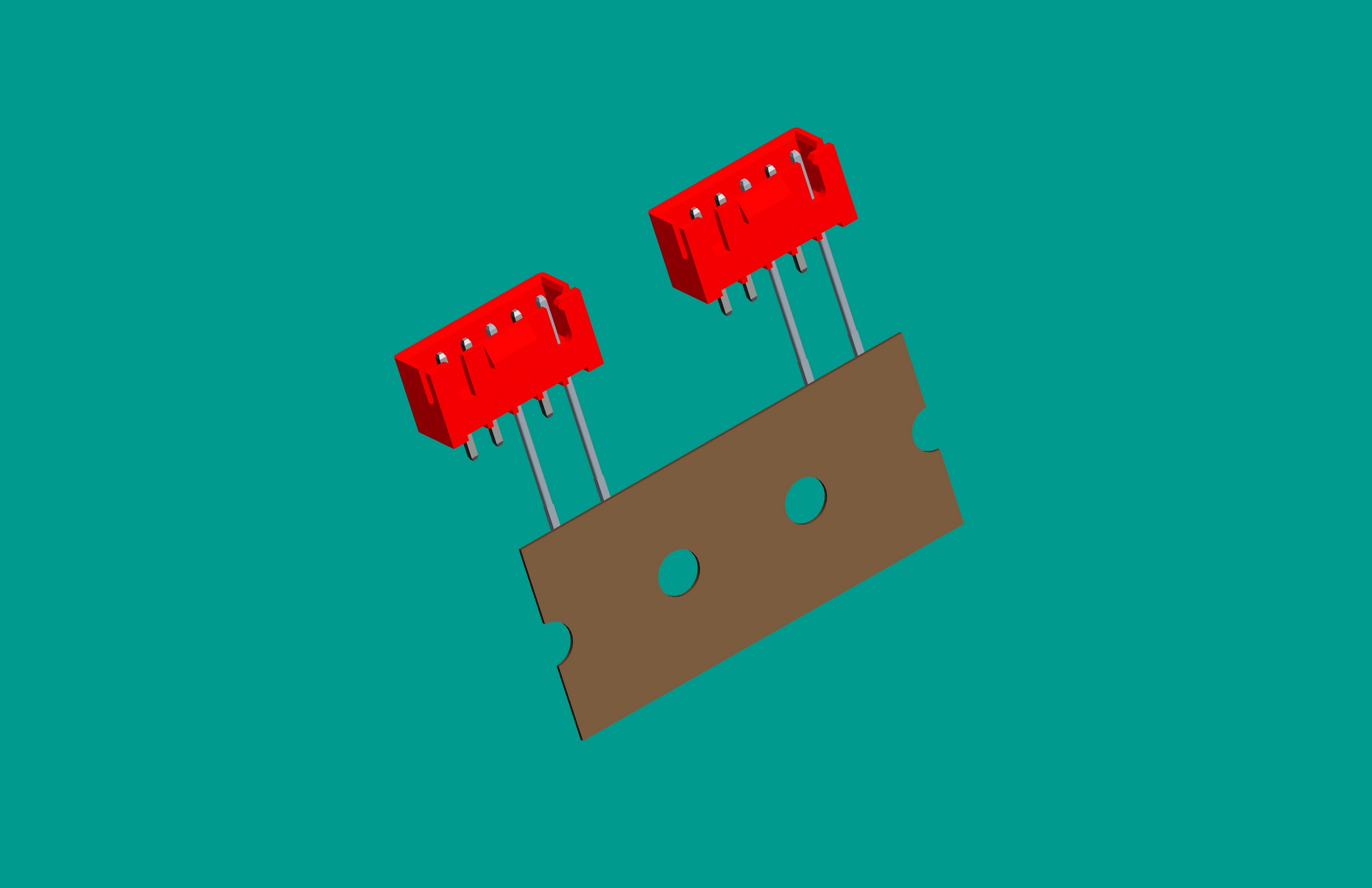 XH-5A(帶扣)立式針座紅色/編帶(1、3長針，反向，12mm）