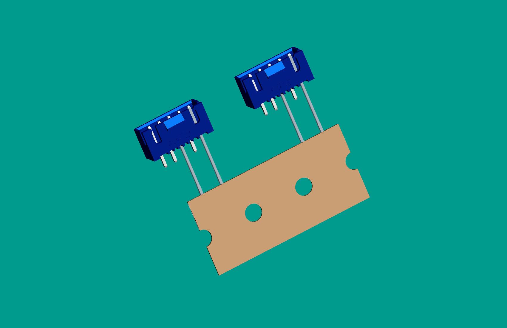 XH-5A(帶扣)立式針座藍色/編帶(1、3長針，反向，12mm）