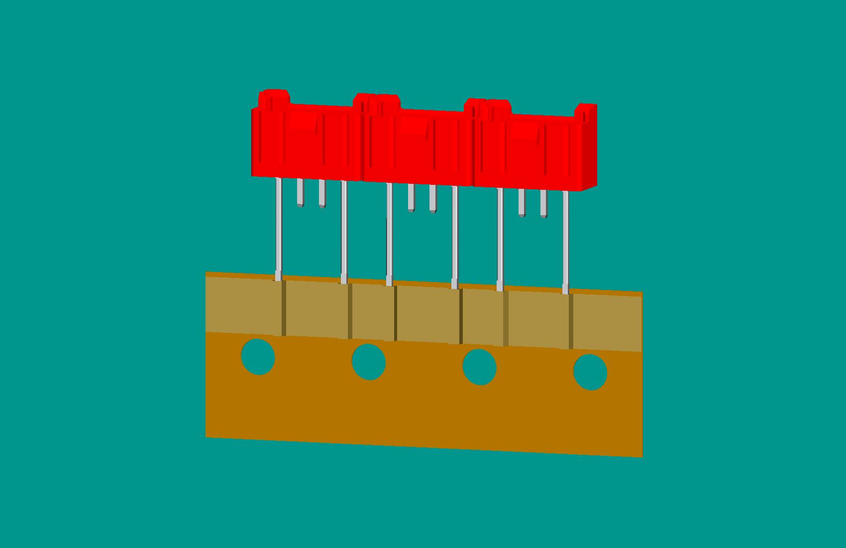 XH-4A全包非限位編帶正向（1、4長(zhǎng)針）(紅色)普通PA66/奧克斯