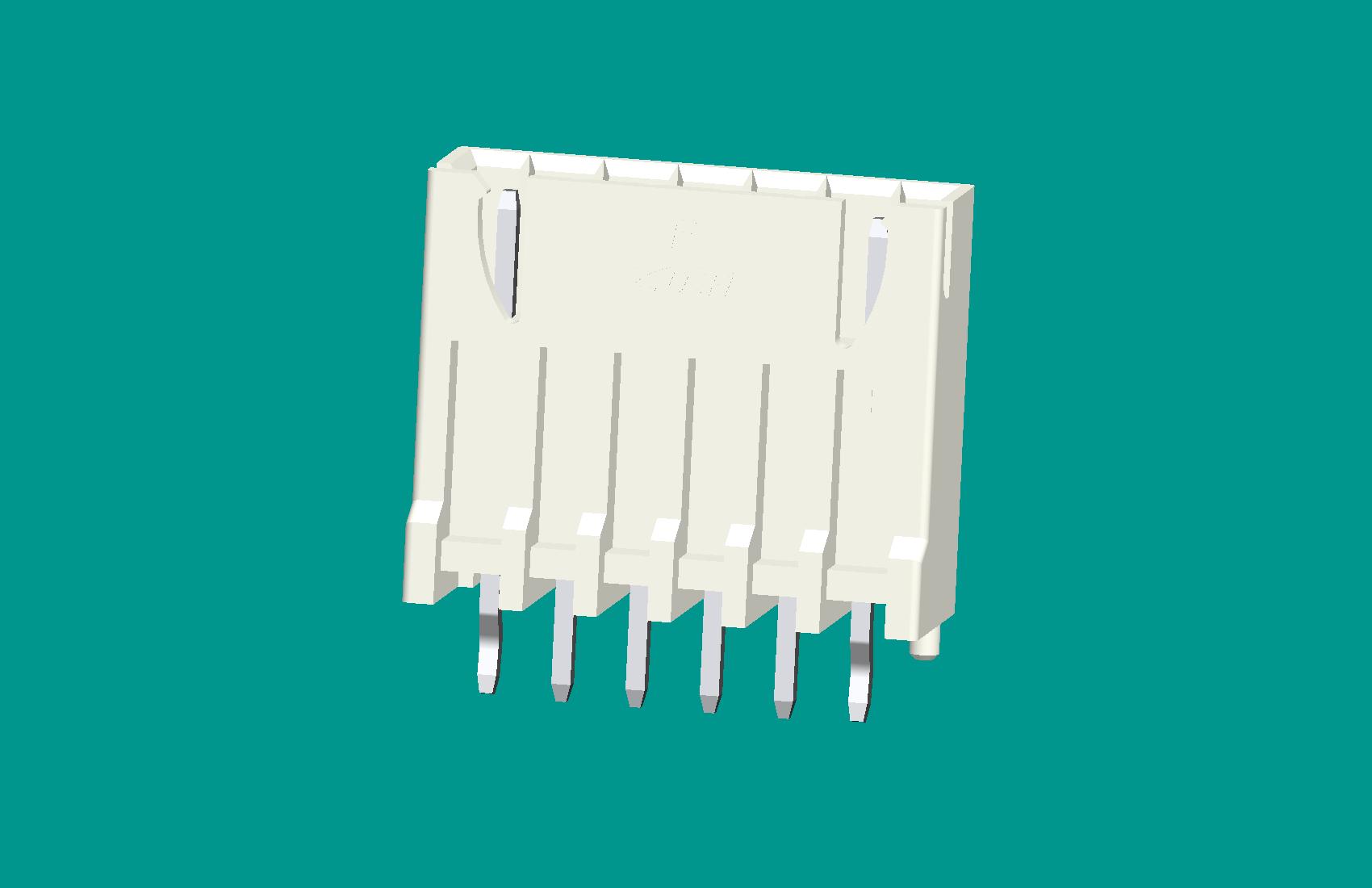 XH灌膠型針座6位本色-高灼熱絲