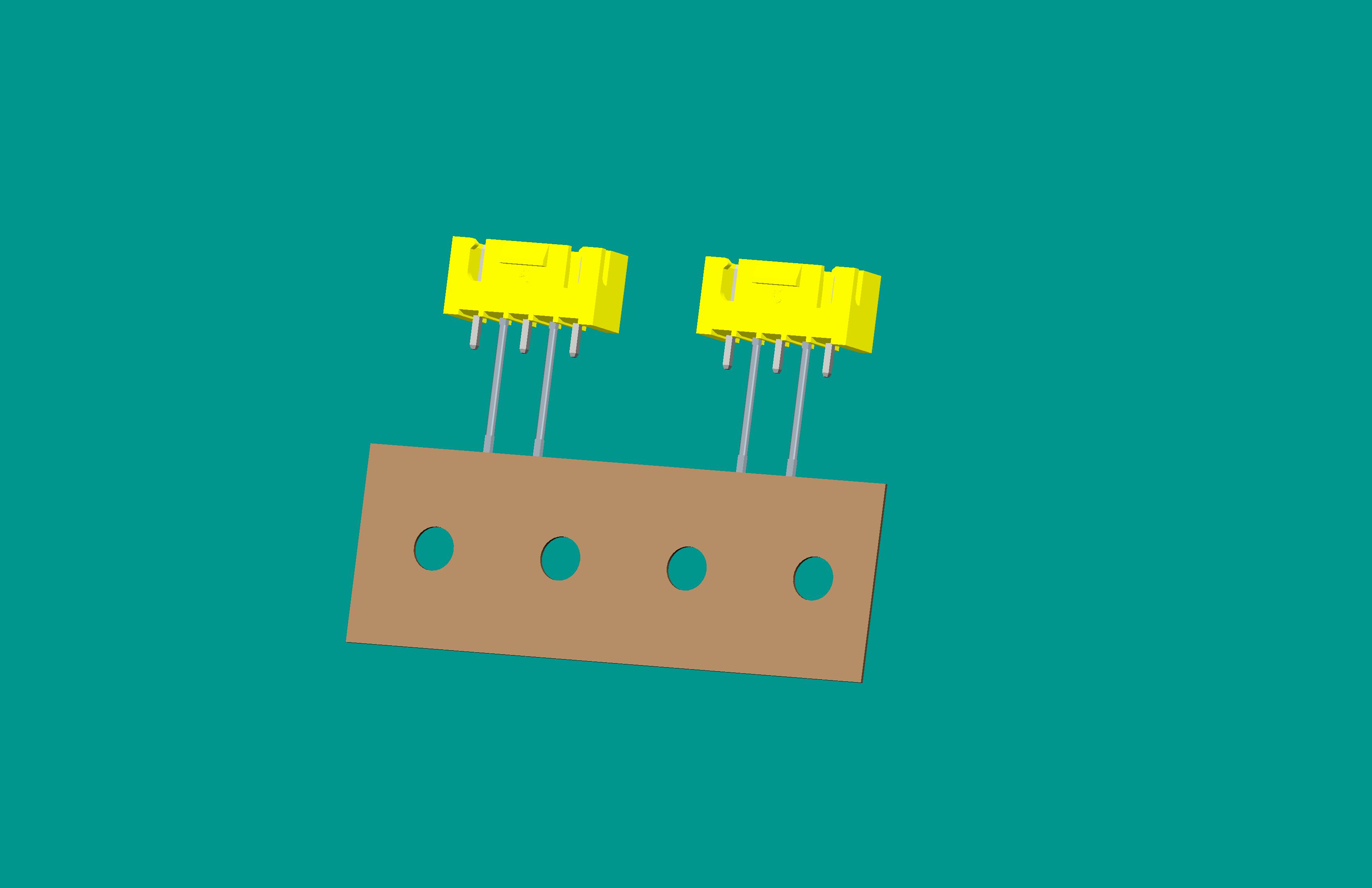 XH-5A(帶扣)立式針座黃色/編帶(2、4長針，反向，12mm）短針外漏2.5mm