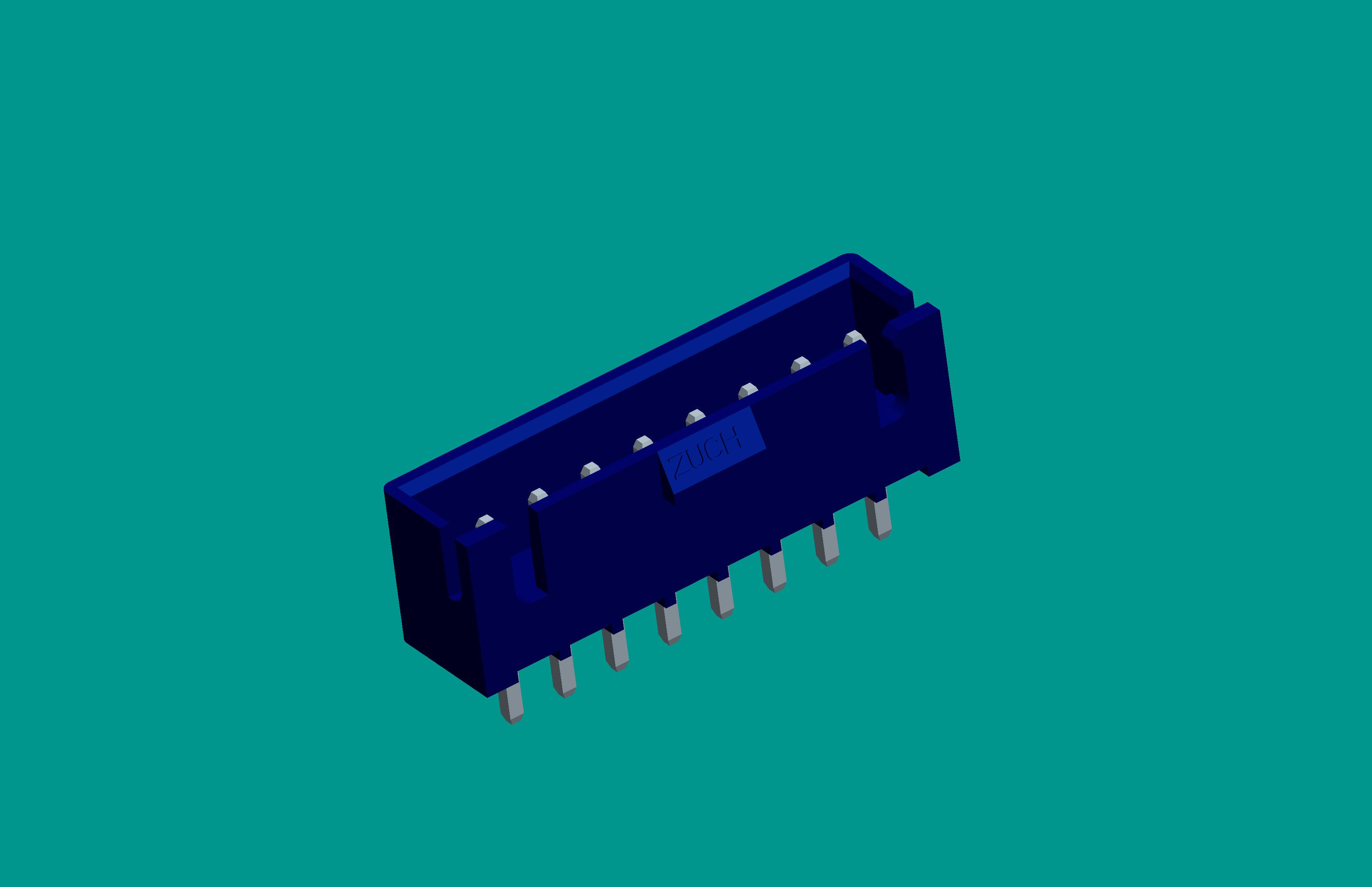 XH帶扣帶定位藍色針座-8直針 PA66