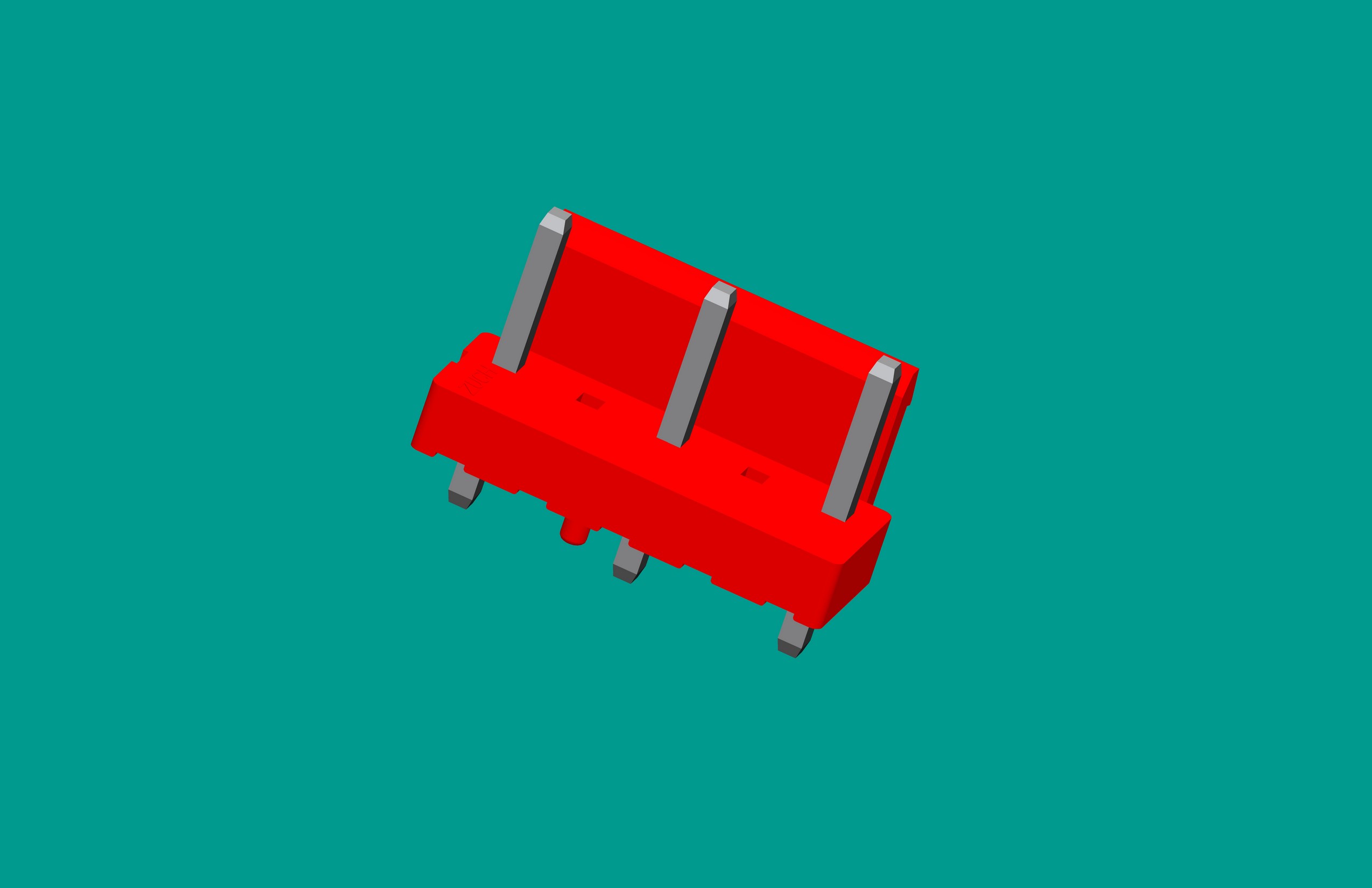 VH5A半包（插奇數(shù)）帶定位針座(缺2.4）（紅色）高灼熱絲