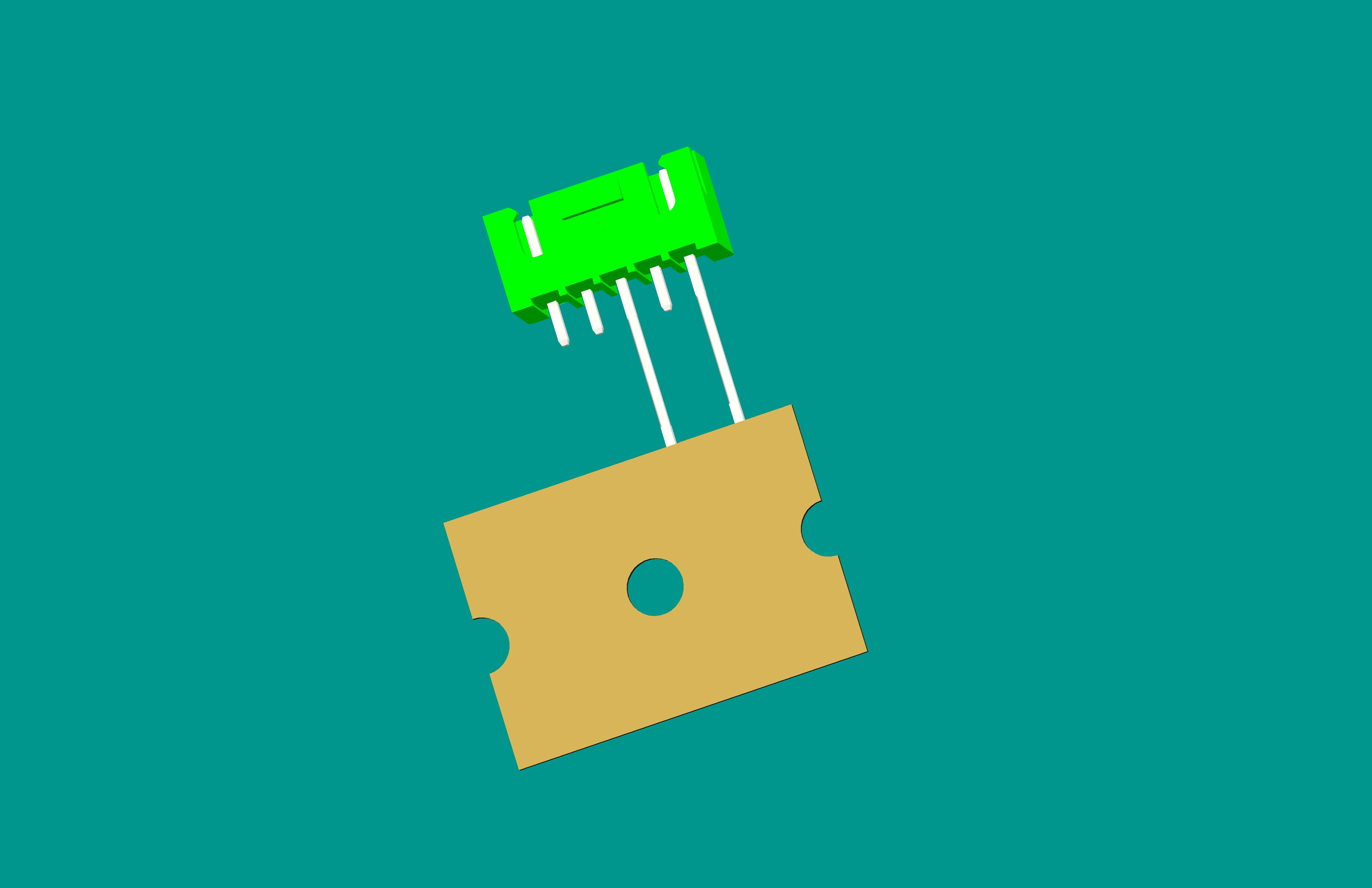 XH-5A(帶扣)立式針座綠色/編帶(1、3長(zhǎng)針，反向，12mm）短針外露2.5