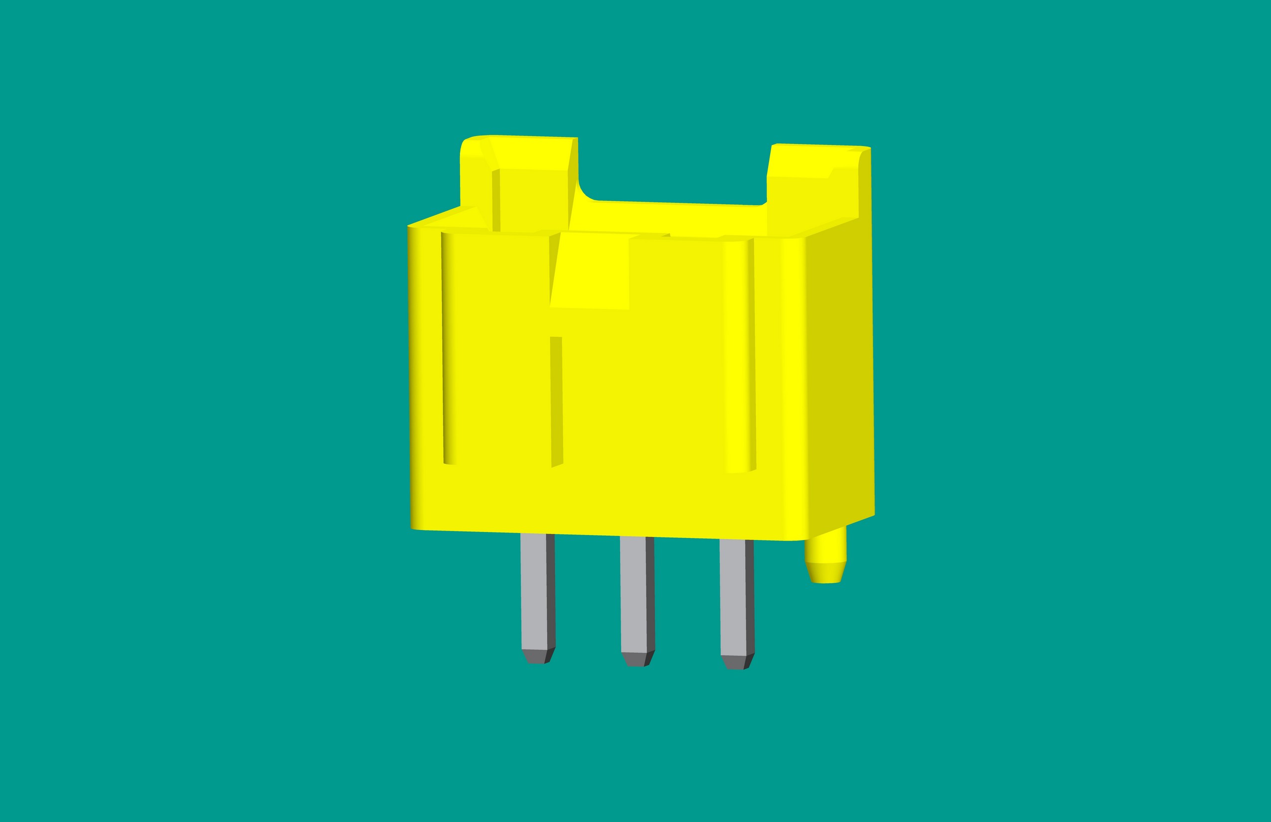 B3B-XH-K3立式針座黃色/普通PA66/海爾